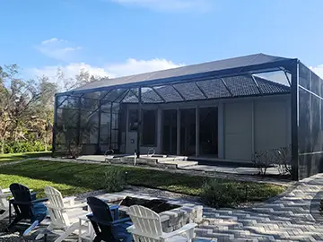 Mega view mansard pool enslosure - Daytona Beach